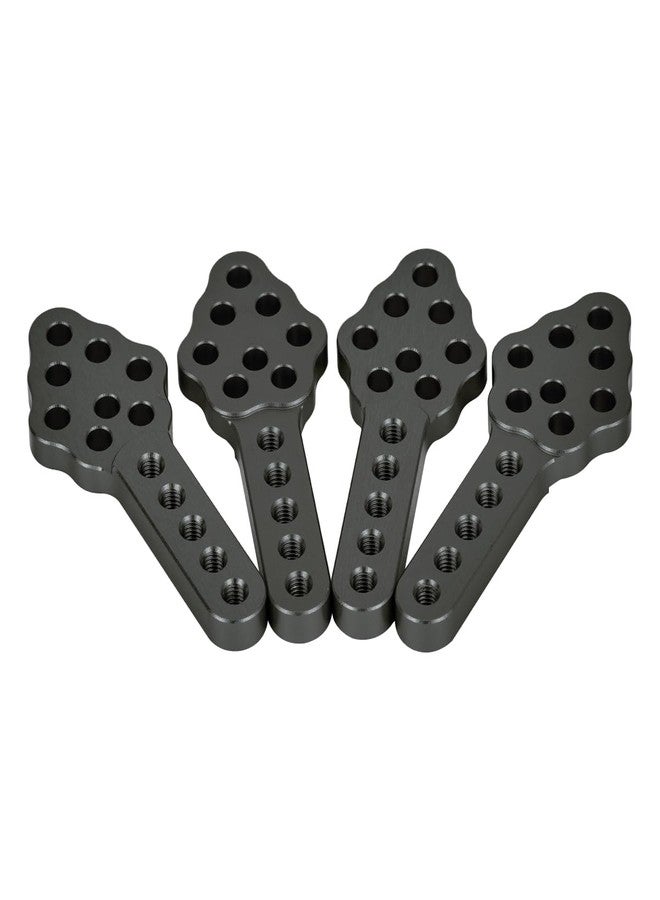 VNUHV 4Pcs Aluminium Adjustable Shock Absorber Mount Bracket for 1/10 RC Crawler Car Axial SCX10 90046 TRX-4 D90 D110 Upgrade Parts (Black A) - Image 5